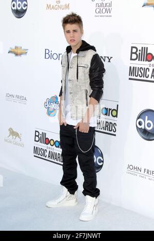 Justin Bieber bei den Billboard Music Awards 2012, die am 20. Mai 2012 in der MGM Grand Garden Arena in Las Vegas, Nevada, verliehen wurden. © mpi28/MediaPUnch Inc Stockfoto