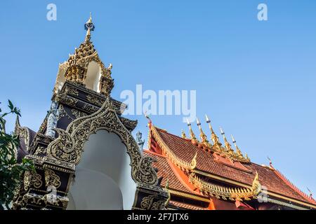 Tempel in Chiang Mai, Thailand. Stockfoto