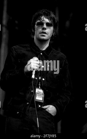 Tim Burgess - The Charlatans, V2001, Hylands Park, Chelmsford, Essex, Großbritannien - 19. August 2001 Stockfoto