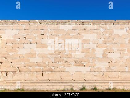 Nahaufnahme der Steinwand Stockfoto