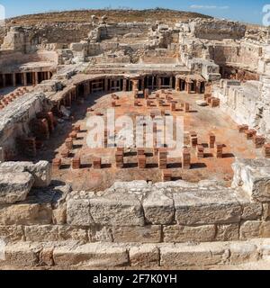 Alte Ruinen im Archäologischen Park Kato Paphos, Paphos, Zypern Stockfoto