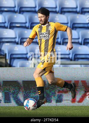 Aktenfoto vom 13-03-2021 von Wes Hoolahan von Cambridge United. Ausgabedatum: Donnerstag, 8. April 2021. Stockfoto