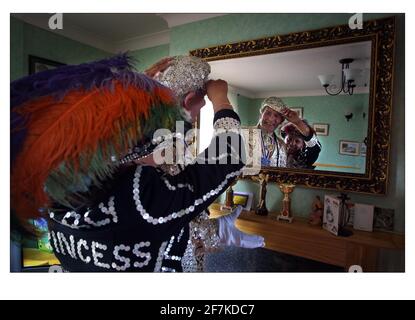 PEARLY KINGS Pearly King George Major Stockfoto