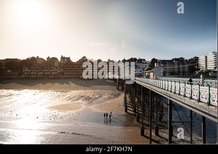 Atemberaubende Aussicht auf Penarth Pier, das Wale of Glamorgan, Wales Stockfoto