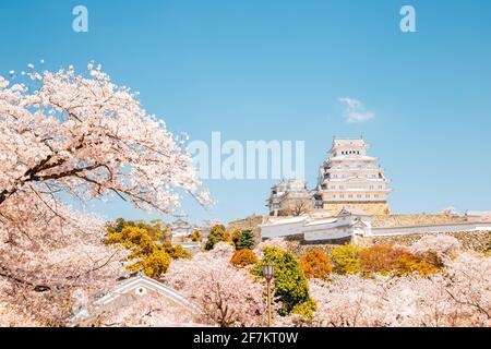 Quelle von Himeji Castle in Japan Stockfoto