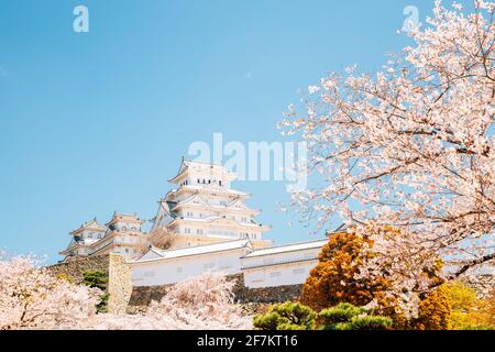 Quelle von Himeji Castle in Japan Stockfoto