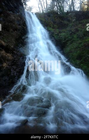 Nördlicher Bach von Gray Mare's Tail / Rhaeadr Y Parc Mawr. Stockfoto