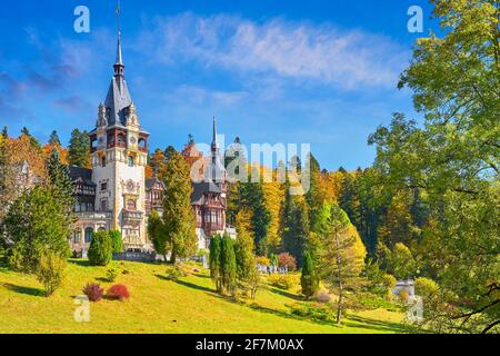 Schloss Peles, Sinaia, Rumänien Stockfoto