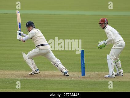 Somesets Sam Robson während des LV= Insurance County Championship-Spiels auf dem Lord's Cricket Ground, London. Bilddatum: Donnerstag, 8. April 2021. Stockfoto