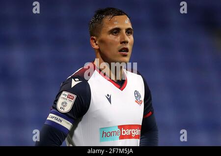 Aktenfoto vom 13-11-2020 von Bolton Wanderers' Antoni Sarcevic. Ausgabedatum: Donnerstag, 8. April 2021. Stockfoto
