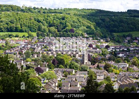Die Cotswold-Stadt Wotton Under Edge, Gloucestershire, Großbritannien Stockfoto