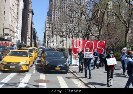 New York City. USA. April 2021: Stockfoto
