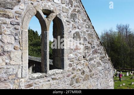 Logie Kirk ist Kirche und Friedhof östlich von Stirling Stockfoto