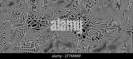 Wunderbar abstrakt dargestellt Glas Objekt 3D Panorama design Stockfoto