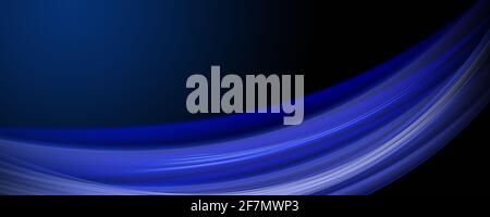 Fantastische elegante Wave panorama Hintergrund design Illustration Stockfoto