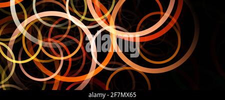 Fantastische Kreis panorama Hintergrund design Illustration Stockfoto