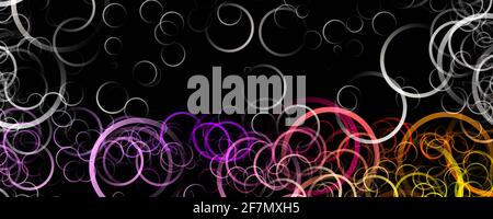 Fantastische Kreis panorama Hintergrund design Illustration Stockfoto