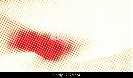 Abstrakter, gepunkteter Retro-Hintergrund mit Halbtoneffekt. Vektorgrafik Muster Stock Vektor