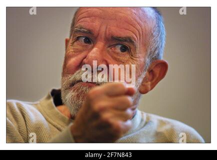 Athol Fugard...... Südafrikanischer Dramatiker in London.pic David Sandison 15/3/2002 Stockfoto
