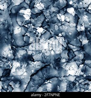 Nahtlose Alkoholtinte mit Wirbelflüssigkeitsdesign für den Oberflächendruck. Stockfoto