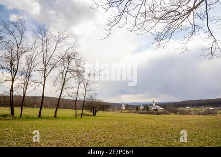 Das Kloster Gorovei hat eine angenehme Architektur und befindet sich an einem ruhigen Ort, fern von den Augen der Welt. Stockfoto