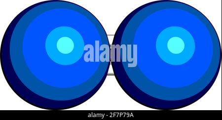 Elementarstickstoff (N2). Stickstoffgas ist der Hauptbestandteil der Erdatmosphäre. 3D-Rendering. Atome werden als Kugeln mit CO dargestellt Stock Vektor