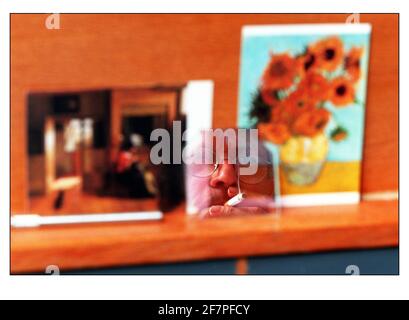 David Hockney in seinem Studio in West London Juni 2000 Stockfoto