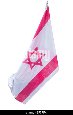 Anti-Korruptions-Protest gegen Premierminister Netanjahu und seine großen Korrupten Regierung EINE Gruppe von Aktivisten [bekannt als die Pink Flags Movement] verwenden Stockfoto