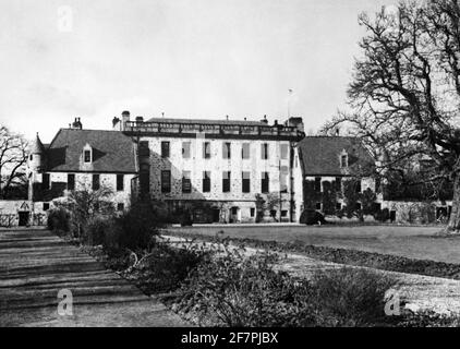 File Photo vom 01/01/52 einer allgemeinen Ansicht der Gordonstoun School, in Moray, Schottland, wo der Herzog von Edinburgh und der Prinz von Wales ausgebildet wurden. Der Duke of Edinburgh's Award wird wahrscheinlich als das größte Vermächtnis von Prinz Philip bewertet werden. Ausgabedatum: Freitag, 4. April 2021. Stockfoto