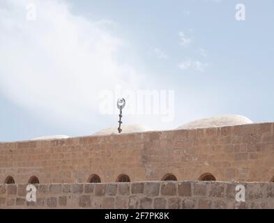 Nabi Musa (Nebi Musa) ist der Name eines Ortes in der judäischen Wüste, Westjordanland, Palästina, an dem sich die volkstümliche palästinensische Folklore mit Moses verbindet. Stockfoto