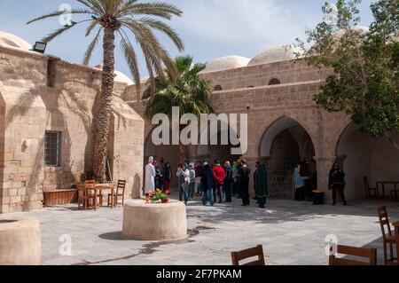 Nabi Musa (Nebi Musa) ist der Name eines Ortes in der judäischen Wüste, Westjordanland, Palästina, an dem sich die volkstümliche palästinensische Folklore mit Moses verbindet. Stockfoto