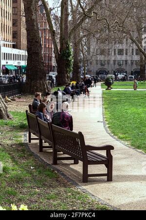 Berkeley Square, Mayfair, London W1J, England, Großbritannien. Stockfoto