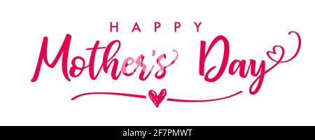 Happy Mothers Day Gratzen Konzept. Wir feiern den Stil der Glückwünsche. Kreatives Muttertagsposter, an die beste MUTTER. Isolierte abstrakte Designvorlage Stock Vektor