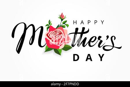 Happy Mothers Day Gratzen Konzept. Dekorativer Kunststil. Kreatives Muttertagsposter, an die beste MUTTER aller Zeiten. Isolierte abstrakte Designvorlage. Modder Stock Vektor