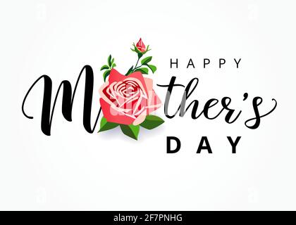 Happy Mothers Day Gratzen Konzept. Dekorativer Kunststil. Kreatives Muttertagsposter, an die beste MUTTER aller Zeiten. Isolierte abstrakte Designvorlage. Modder Stock Vektor
