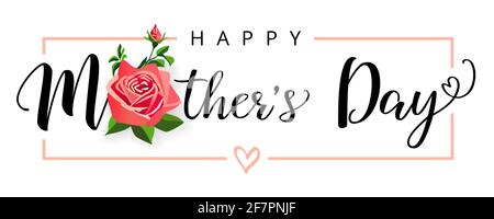 Happy Mothers Day Gratzen Konzept. Dekorativer Kunststil. Kreatives Muttertagsposter, an die beste MUTTER aller Zeiten. Isolierte abstrakte Designvorlage. Modder Stock Vektor