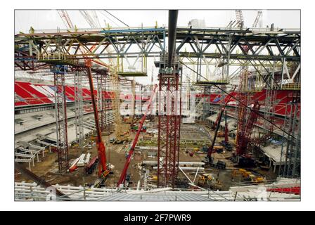 Das neue Wembley-Stadion im Baustadium David Sandison 14/10/2005 Stockfoto