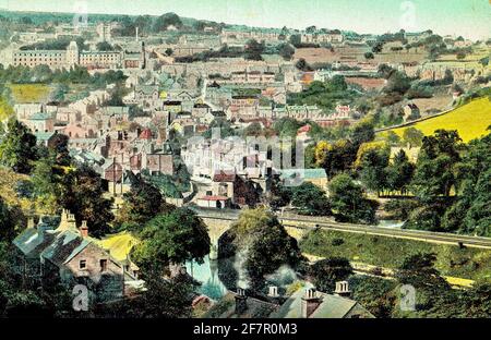 Archivfoto von Matlock, einer Stadt im Derbyshire Peak District England, Großbritannien, aufgenommen Anfang des 20. Jahrhunderts. Stockfoto