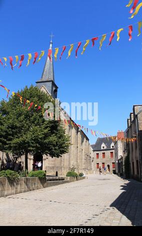 Historische Kapelle in der mittelalterlichen Stadt Guerande, Loire-Atlantique, Region Pays de la Loire, Frankreich Stockfoto