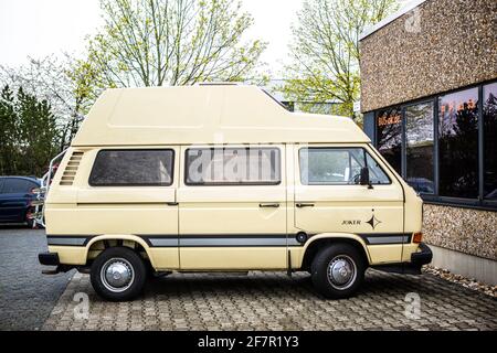 VW Bus T3 Luftgekühlt Joker Wohnmobil Stockfoto