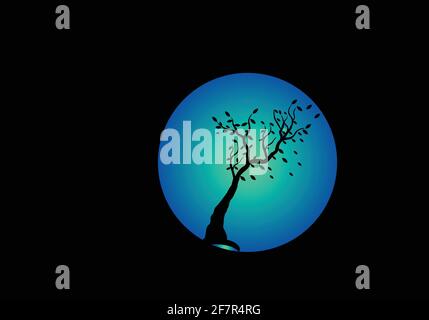 Baum Logo Design Vektor Illustration Vorlage Stock Vektor