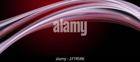 Fantastische elegante Wave panorama Hintergrund design Illustration Stockfoto
