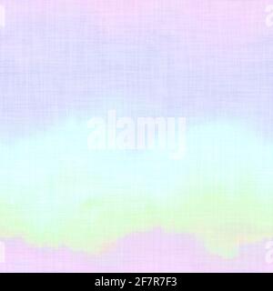 Nahtlose blasse Pastell Krawatte waschen Stoff Hintergrund. Weiß verblasste Bleichmittel melierte Farbmuster Textur. Shabby Chic Stil gewebte Textil-Hintergrund Stockfoto