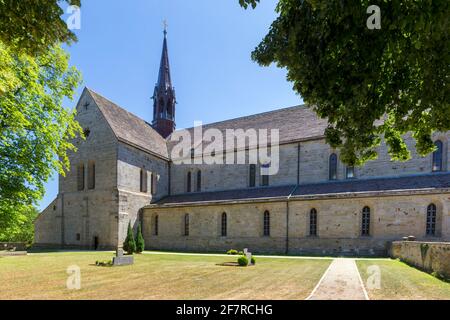Kloster Loccum aus dem 12. Jahrhundert, lutherisches Kloster in der Stadt Rehburg-Loccum, Niedersachsen / Niedersachsen, Deutschland Stockfoto