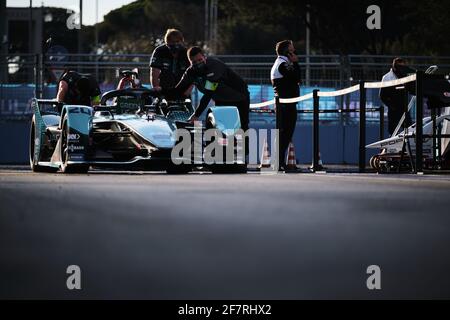 Circuito Cittadino , Rom, Italien, 09 Apr 2021, #20 Mitch Evans (NZL) - Jaguar Racing während 2021 Rome ePrix, 3. Lauf der Formel-E-Weltmeisterschaft 2020-21, Formel E - Foto Daniele Nicli / LM Credit: Live Media Publishing Group/Alamy Live News Stockfoto