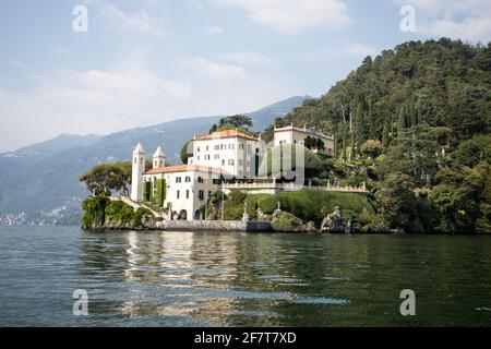 Villa del Balbianello, Comer See, Italien. Wie in Star Wars: Episode II Attack of the Clones und Casino Royale zu sehen Stockfoto