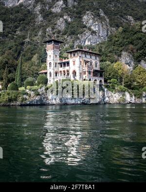 Villa La Gaeta wie im James Bond Casino Royale gesehen. Comer See, Italien Stockfoto