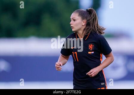 MARBELLA, SPANIEN - 9. APRIL: Lieke Martens aus den Niederlanden beim Freundschaftsspiel der Frauen-Internationale zwischen Spanien und den Niederlanden im Estadio Munic Stockfoto