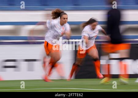 MARBELLA, SPANIEN - 9. APRIL: Lieke Martens aus den Niederlanden beim Freundschaftsspiel der Frauen-Internationale zwischen Spanien und den Niederlanden im Estadio Munic Stockfoto