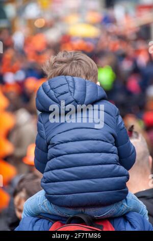 Amsterdam, Niederlande - 27. April 2019 Stockfoto